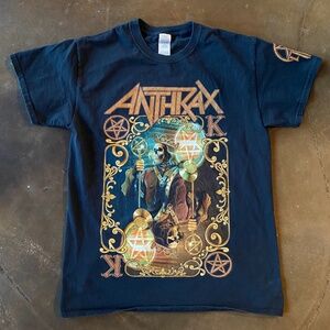 Anthrax 2016 Death Has Just Begun North American Tour Band Black Metal T-Shirt